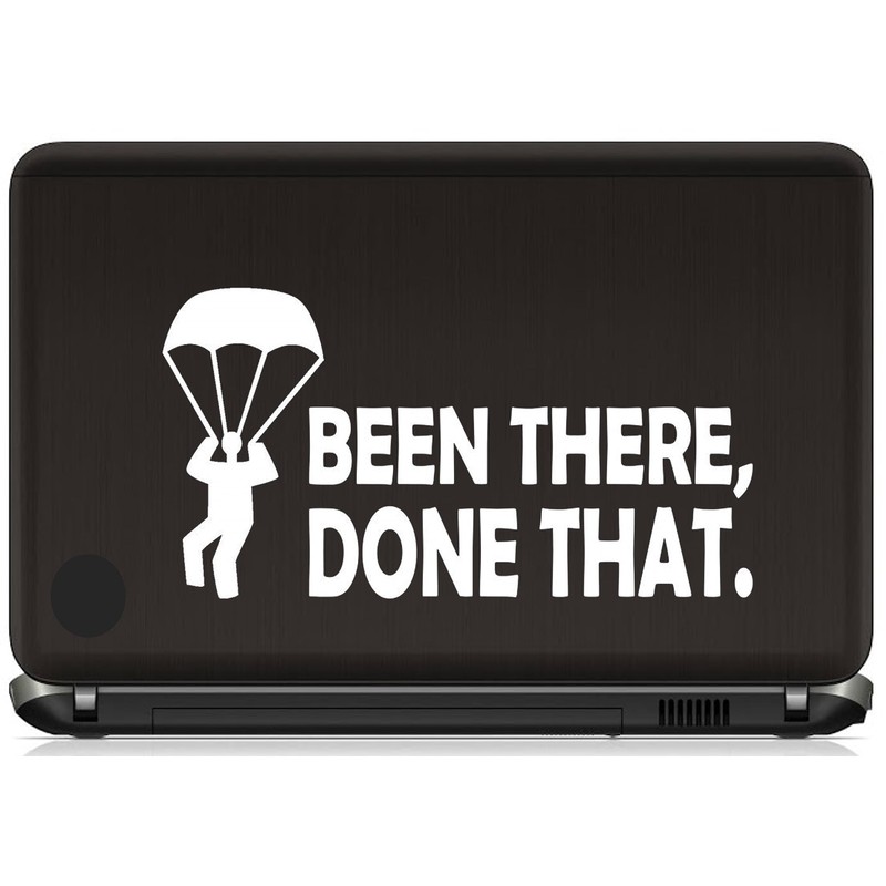Parachute Skydiving Decal Sticker for Car Window 8.0 Inch BG