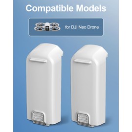 MVMOD Neo Battery 2 Pack, 1435mAh 7.3V Intelligent Flight Battery for DJI Neo, 18 Minutes Max Flight Time Li-ion Battery for DJI Neo Drone 2-Pack