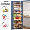 Clothink Over the Door Pantry Organizer 8 Tiers Hanging or