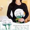 Teling 50 Pcs Funeral Favors Fans Memorial Paper Thick Paper