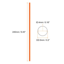 HARFINGTON 144pcs Spoke Skins Covers 0.2" Plastic Universal Dirt Bike Spoke Skin Wraps Bicycle Motorcycle Cycling Wheel Decoration Protector Spokes for 8"-21" Rims, Orange