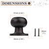 Probrico Dummy Door Knobs Half Door Handles for Closet French