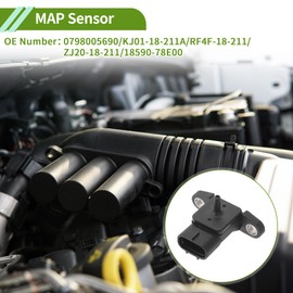 A ABSOPRO Manifold Absolute Pressure MAP Sensor for FORD for Ranger Mk2 2.5 TD 4x4 2002-2006 No.0798005690/KJ01-18-211A/RF4F-18-211/ZJ20-18-211/18590-78E00 1 Pc