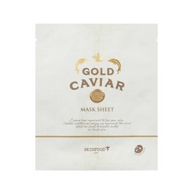 Skinfood Gold Caviar EX Sheet Mask 25g, 1 pack, 10 pieces / 스킨푸드 골드 캐비어 이엑스 시트 마스크 25g, 1개입, 10개