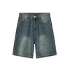 EMMIOL Mens Baggy Jean Shorts Loose Fit Denim Shorts Men