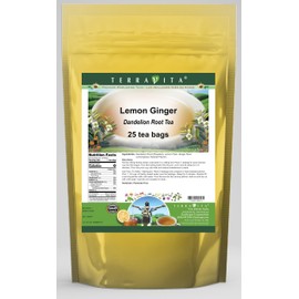 Lemon Ginger Dandelion Root Tea (25 tea bags, ZIN: 562550)