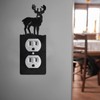 Kingdder 24 Pcs Metal Bear Light Switch Cover Moose Tree