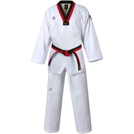 MOOTO Taekwondo MTX Basic Uniform Poom Dobok TKD WTF approvaled (170 (Height : 170~179cm)(5.58~5.87ft)