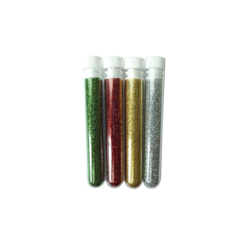 Sequins - PW International - 4 Tubes Red Christmas