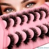 7 Pairs of 3D False Eyelashes, Cat Eye, Fluffy Volume,