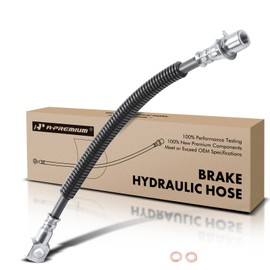 A-Premium Front Brake Hydraulic Hose Compatible with Chevy, GMC and Isuzu Models - Blazer 1995-1997, LLV 1991-1995, S10 1991-1999, S10 Blazer 1991-1994, Jimmy 1992-1997, S15 Jimmy, Sonoma, Hombre