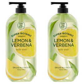 On the Body Super Botanic Body Wash Lemon & Verbena Scent, 900g, 2 packs / 온더바디 수퍼보타닉 바디워시 레몬 앤 버베나향, 900g, 2개
