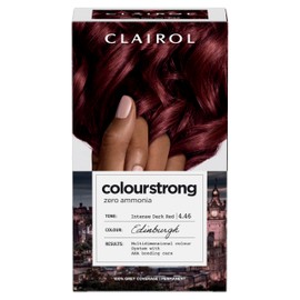 CLAIROL COLOUR STRONG PERMANENT HAIR DYE - 4.46 INTENSE DARK RED