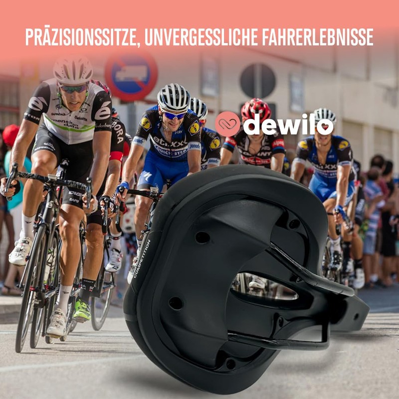 dewilo Competition Bicycle Saddle for Men and Women + Rain