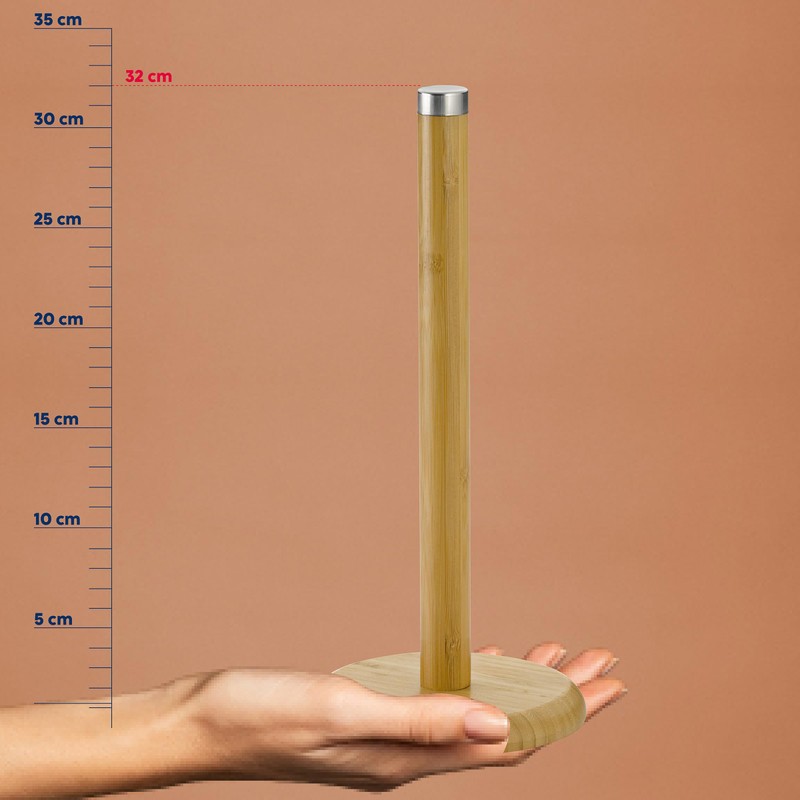 Kela Kitchen roll Holder Katana 32x14cm of Bamboo, Beige, 32