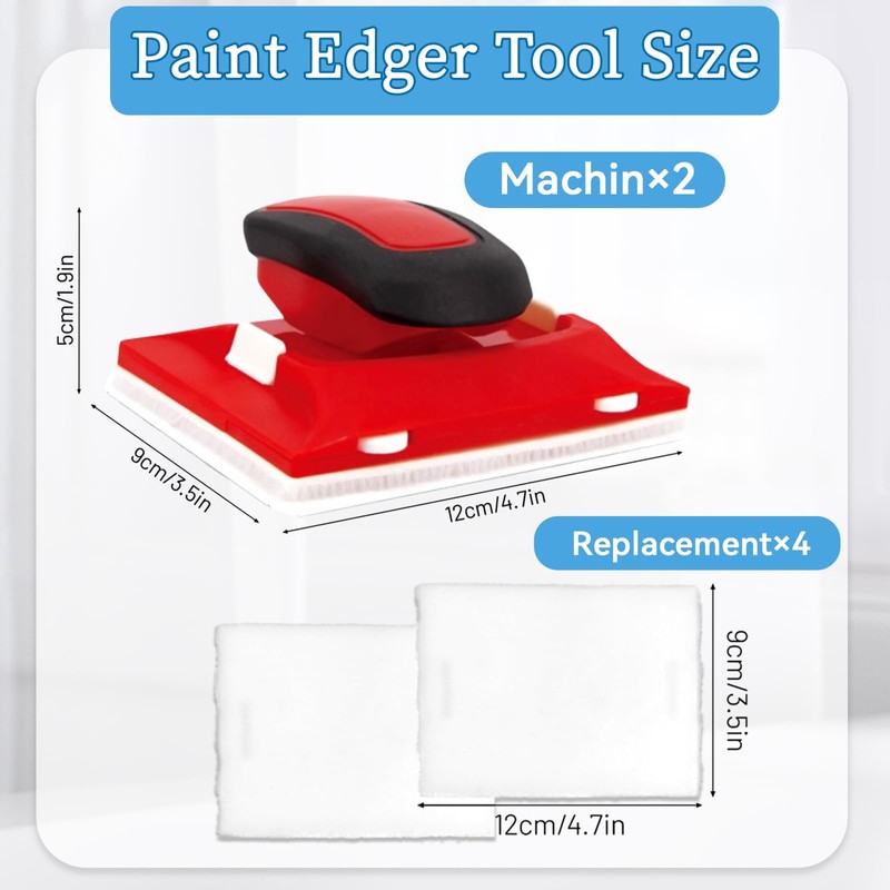 Paint Edger Tool Set for Walls & Ceilings, Professional Cutting