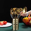 Berglander Gold Cooking Utensils Set, Stainless Steel 13 Pieces Kitchen