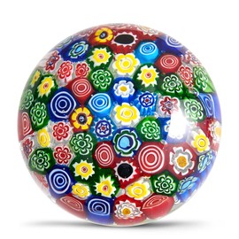 EUSTUMA Hand Blown Glass Flower Figurine,Glass Paperweight for Birthday Gift