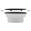 Westbrass D206P-26 2" No-Caulk PVC Compression Shower Drain with 4-1/4"