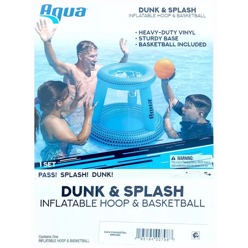 Aqua Splash N Hoop Basketball & Ball Inflatable Hoop &