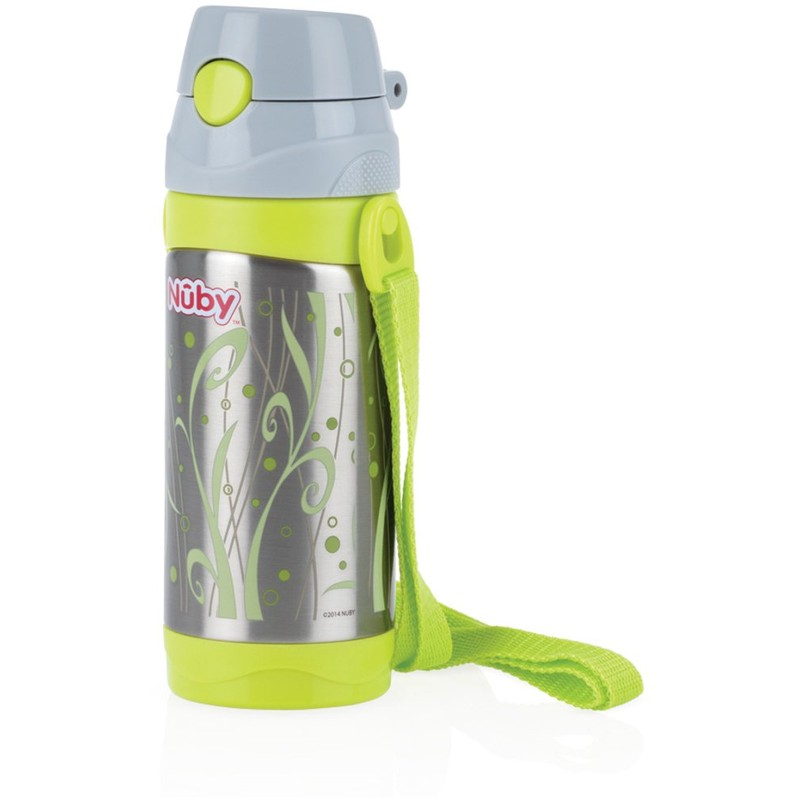 Nuby ID10264 Thermal Stainless Steel Cup with Straw 360 ml