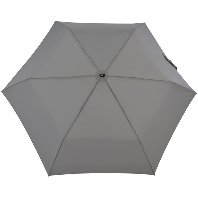 iX-brella Steel Flat Pocket Umbrella Super Flat Mini Umbrella, Titanium