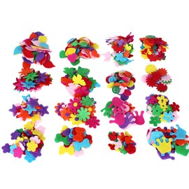 SUPVOX Appliques Colourful Felt for Crafts 200 Pieces