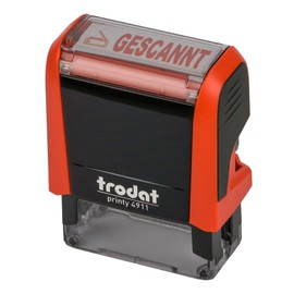 Trodat Printy 4912 Fire Red Scanned Symbol Red