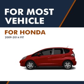 PM Auto Left Driver Side Mirror, Power Non-Heated Paintable Manual Folding View Mirror Replacement For 2009-2014 Honda FIT