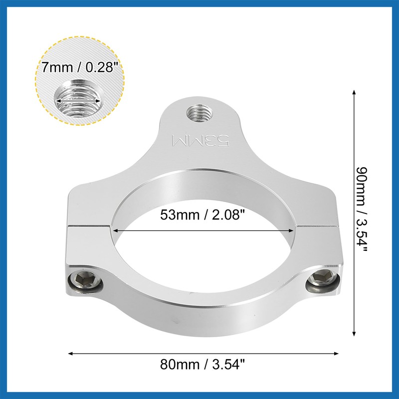 A ABSOPRO CNC Fork Brackets Steering Damper Mounting Clamp Universal