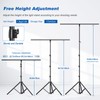 T-Shape Backdrop Stand 5.9 x 5.3FT Multifunction Background Support Stand
