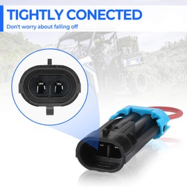 KEMIMOTO Seat Belt Bypass, UTV Harness Override Compatible with Polaris Ranger RZR CAN-AM Defender Maverick Commander(2 PCS)