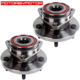 MotorbyMotor 513159 Front Wheel Bearing and Hub Assembly with 5 Lugs fits for Jeep Grand Cherokee Low-Runout OE Directly Replacement Hub Bearing (2 Pack)