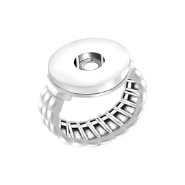 ANDANTE Chunk Ring for Chunks Click Buttons Elastic 14 mm - 16 mm for Narrow Fingers, For