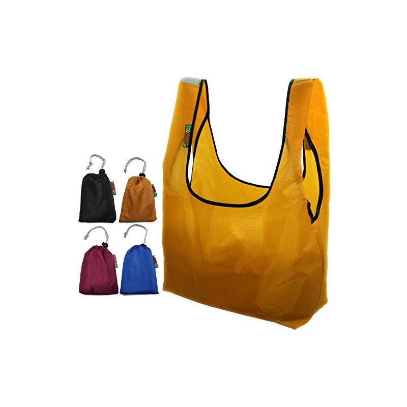 Super Strong Ripstop Nylon Foldable Reusable Bag Grocery Shopping Tote