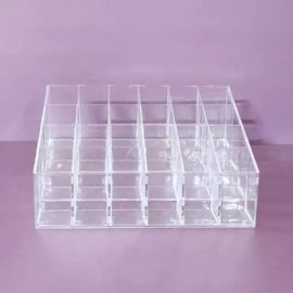 Gita Brand 화장대수납 투명 립스틱 정리 아크릴 보관함 Transparent Lipstick Organizer Acrylic Storage for Makeup Vanity [Single item]