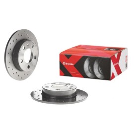 Brembo 08.9163.1X fits Mini 02-07 Cooper Rear Premium Xtra Cross Drilled Rotor