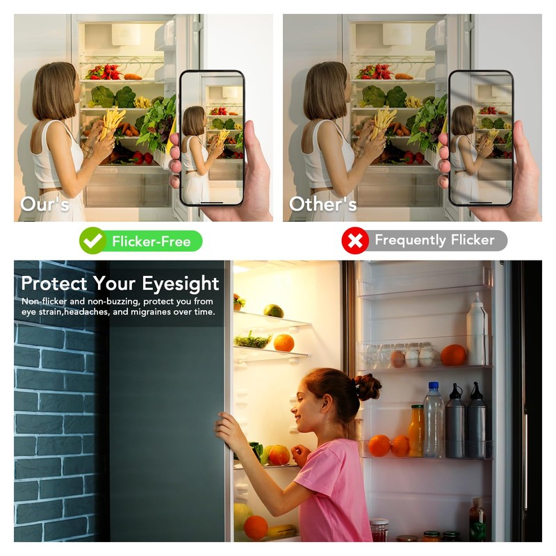 BUBO LED Refrigerator Light Bulb 40W Equivalent, Appliance Bulb 120V,