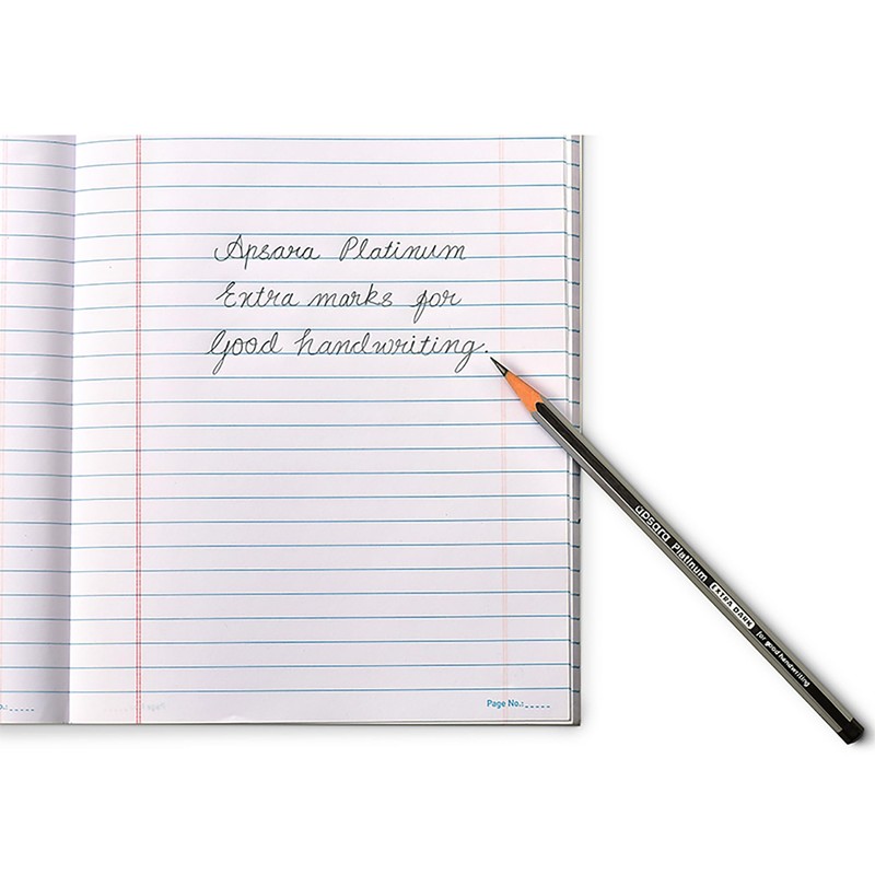 Apsara platinum Extra Dark Pencils Pack of 10 with free