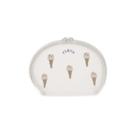 Gelato Pique PWGB251545 WhiteDay Ice Embroidery Pouch, OWHT