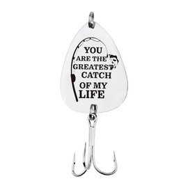 Fisherman Birthday Gifts for Husband Boyfriend Men You are The Greatest Catch of My Life Fishing Lure Gift for Him Bf Anniversary Wedding Gifts for Him Husband Fish Lovers Gifts for Men Boyfriend