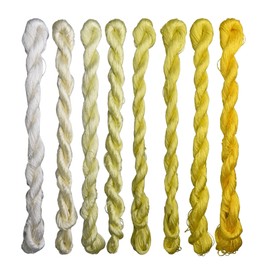 MINGGUXIUYI Natural 100% Silk Thread, Handmade Embroidery Thread Floss 8 Colors 110m Each (75)