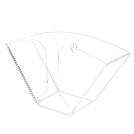 Kamehame Coffee Filter Holder, Wall Mount Coffee Filter Dispenser Rack, Clear Acrylic Coffee Paper Storage Container for Aeropress, Cone Coffee Filters