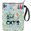 CRASPIRE Book Cover with Cat Motif Animal Book Cover Fabric