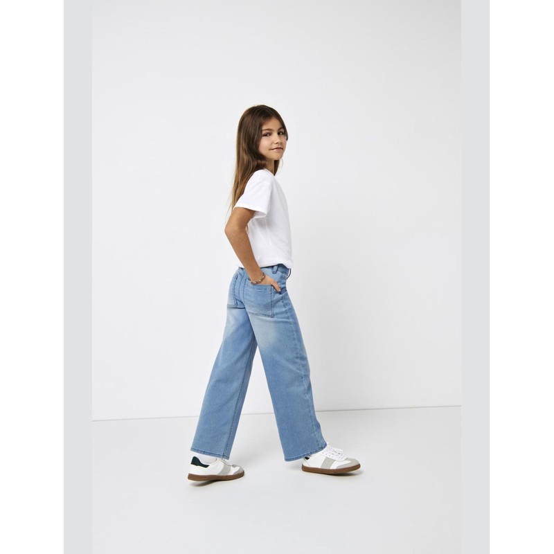 KIDS ONLY Girls' Kogsylvie Clean Wide Leg Lb DNM PIM