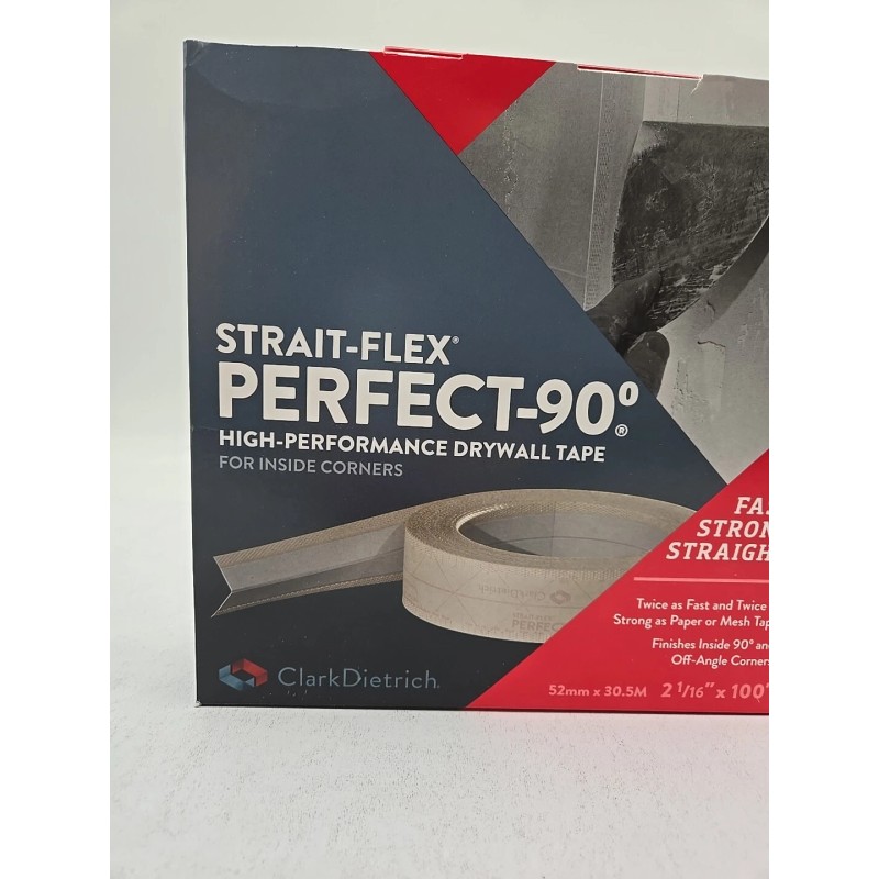Strait-Flex P90-100 2-1/6in X 100ft Perfect-90 Flexible Corner Trim Case