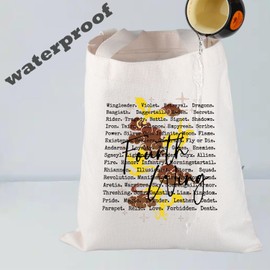 UJIMS Fourth Wing Merch Fantasy Book Romantasy Tote Bag SJM Reader Gift Dragon Rider Shoulder Bag (FWBook Bag)