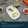 KITCHENDAO 3 in 1 Porcelain Ginger Grater Tool Spoon Rest