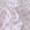 NSNLGSGC Pink Gingham Duvet Cover Set King, Grid Simple Geometric