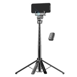 Tking Single Axis Stabiliser Selfie Stick with Face Tracking,Portability Selfie Stick with Detachable Wireless Remote & Tripod Stand Compatible,Gesture Remote Control to Start Shooting